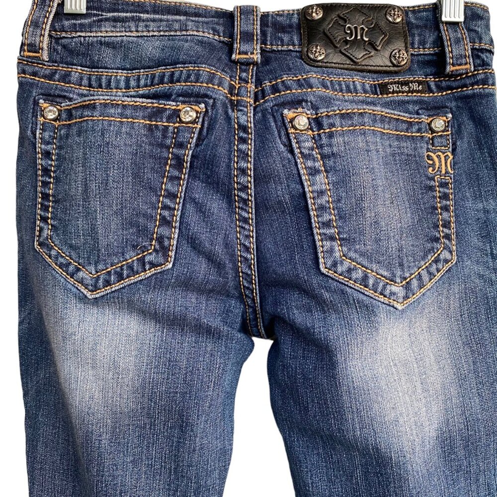 Miss Me JE5014F432 Flare Jeans Distressed Dark 26 - Picture 7 of 16